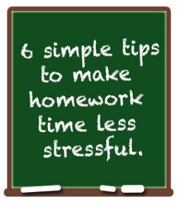 Six simple tips to make homework time less stressful.
